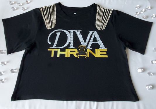 I AM A DIVA SIGNATURE CROP TOP