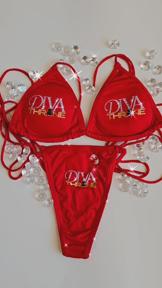 DIVA THRONE SIGNATURE "RED HOT" BIKINI SET